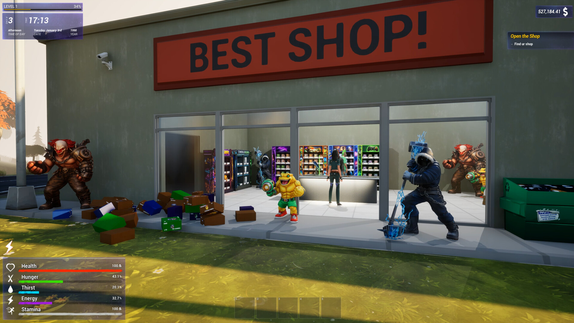 Official screenshot for the game Open For Business