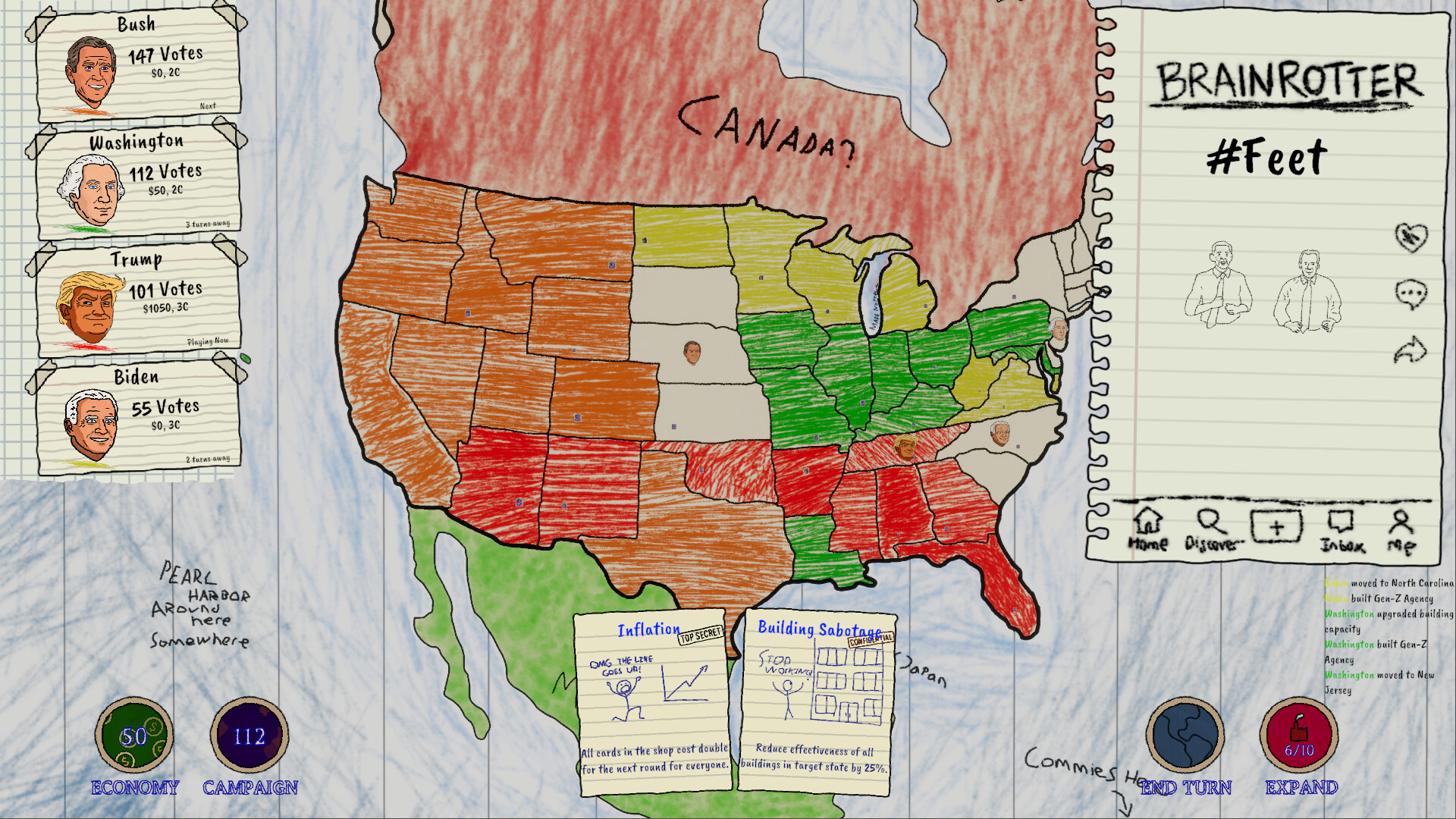 Official screenshot for the game That's My President!