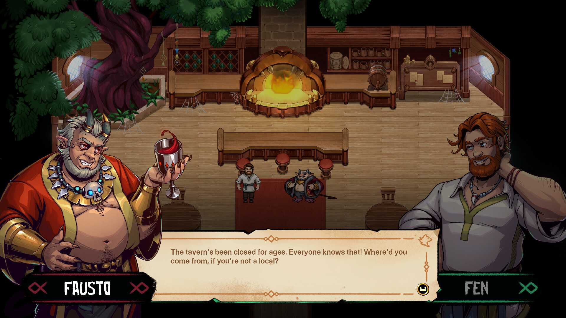 Official screenshot of the game Wolf with Inn