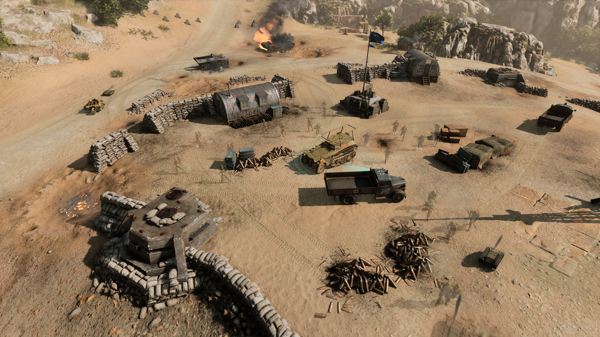Official screenshot of the game Company of Heroes 3: Stealth & Stronghold