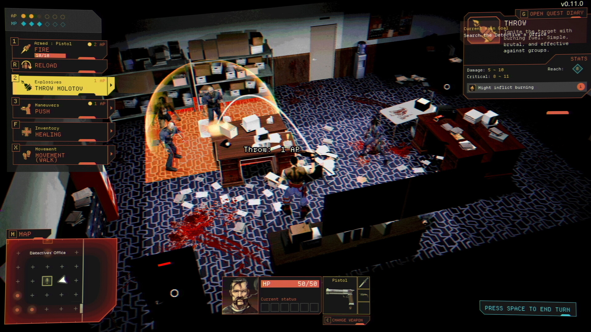 Official screenshot of the game Vultures: Scavengers of Death